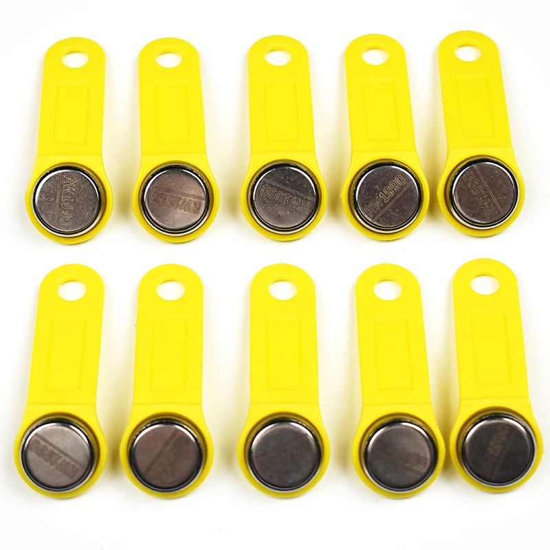 10 Cái/lốc Rewritable RFID Cảm Ứng Nhớ Chìa Khóa RW1990 IButton Cho Copy Thẻ Xông Hơi Dallas Phím Thẻ