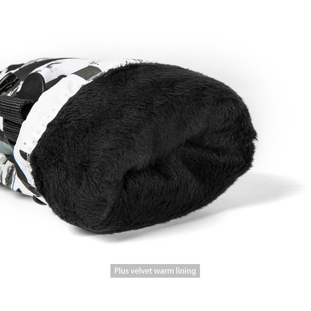 熱スキー手袋男性女性の冬のフリース防水暖かい子供スノーボード雪手袋3本スキー乗馬