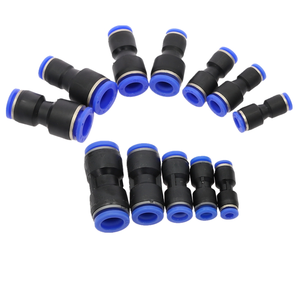 Pneumatic Fitting Tube Connector Fittings Air Quick Water Pipe Push In Hose Quick Couping 4mm 6mm 8mm 10mm 12mm PU PY PK