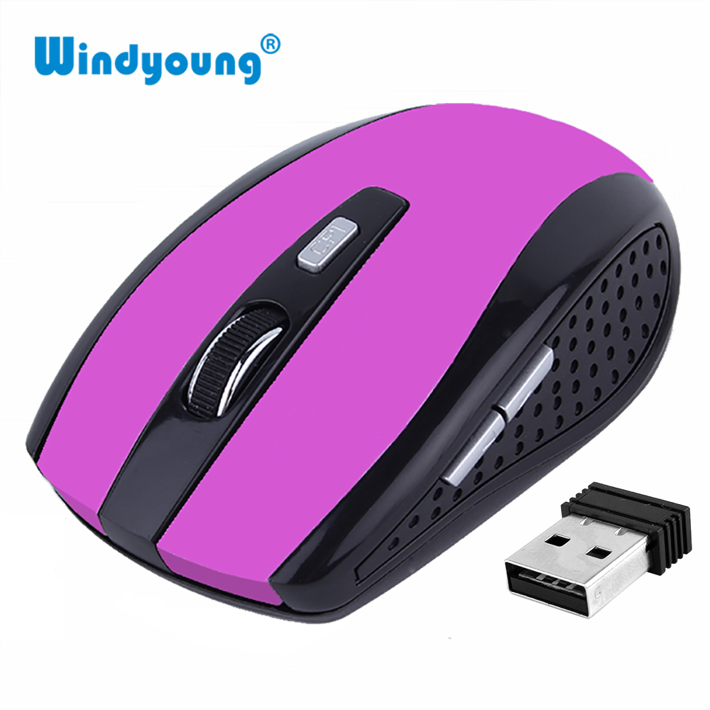 Ratón inalámbrico óptico para juegos, ratón portátil de 2,4 GHz con USB Nano Dongle, ordenador de oficina, ratón de escritorio para PC y portátil