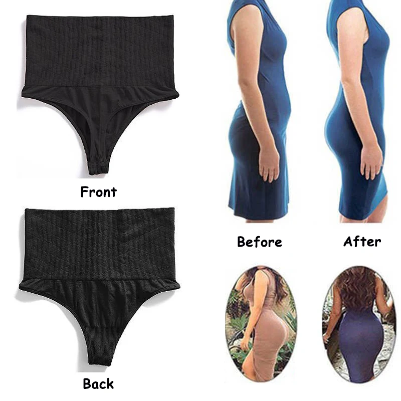 Bragas con Control de barriga de cintura alta para mujer, Tanga, moldeador de bragas, ropa interior adelgazante, levantador de glúteos, moldeador de vientre, moldeador de cuerpo breve