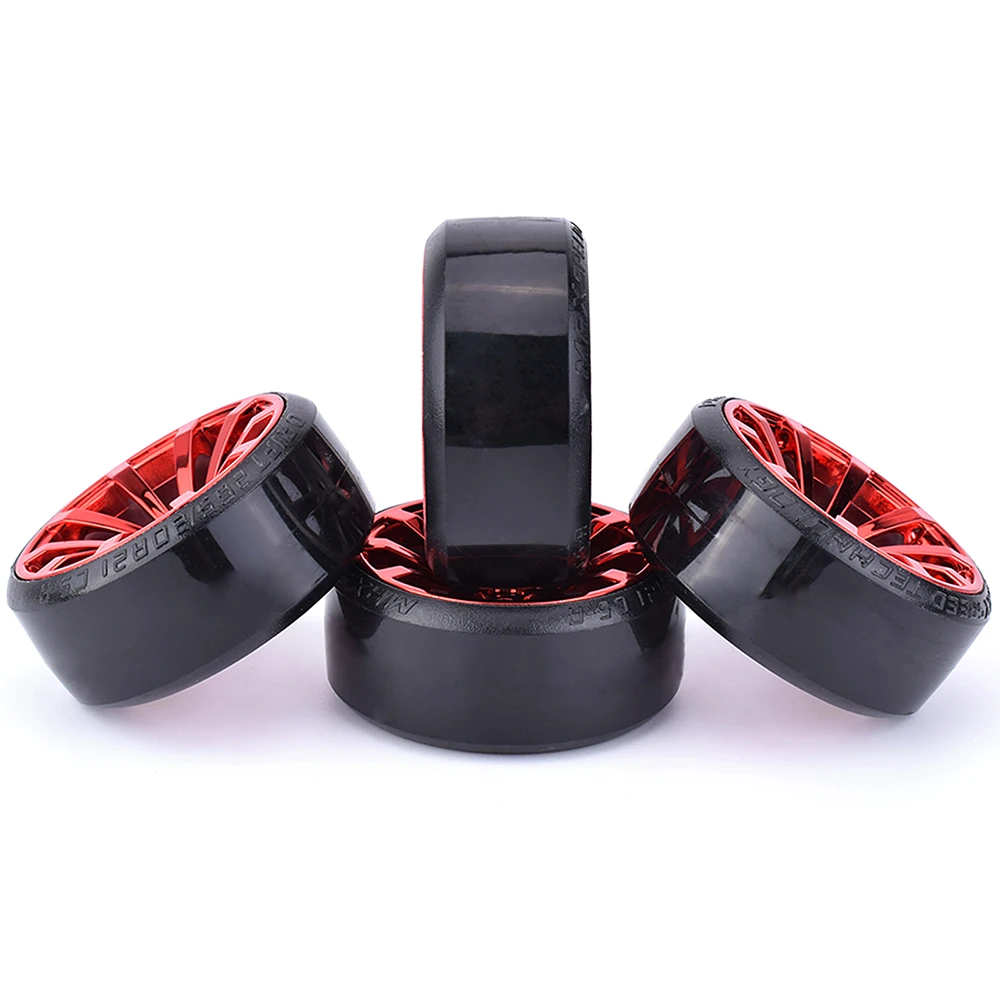 4 1/10 RC Trôi Dạt Trên-Đường Bánh Cứng Hoa Văn Lốp Cho 1:10 Traxxas D4 HSP HPI Sakura TT01 sơn Mô Hình Chuyên Dụng Tamiya Trôi RC Phụ Kiện Xe Hơi