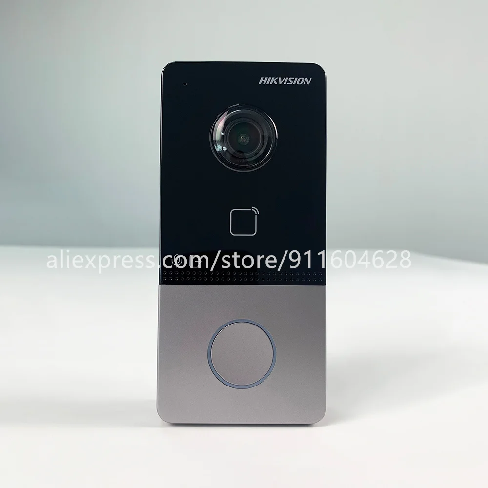 Hikvision-Conveniente Plastic Villa Door Station, Doobell com Wi-Fi POE, Hik-Connect App, Controle Móvel, DS-KV6113-WPE1 C