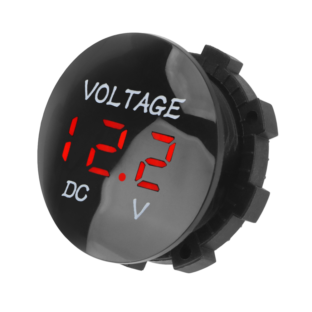 DC 12V-24V ミニデジタル電圧計電圧計テスター Led ディスプレイ車自動車オートバイボート ATV トラック修理されたアクセサリー