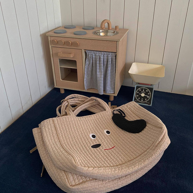 MILANCEL 2022ฤดูใบไม้ผลิใหม่กระเป๋าผ้าอ้อมผ้าฝ้ายความจุกระเป๋ากระเป๋าเดินทางเกาหลีแฟชั่นทารก Mom Bags