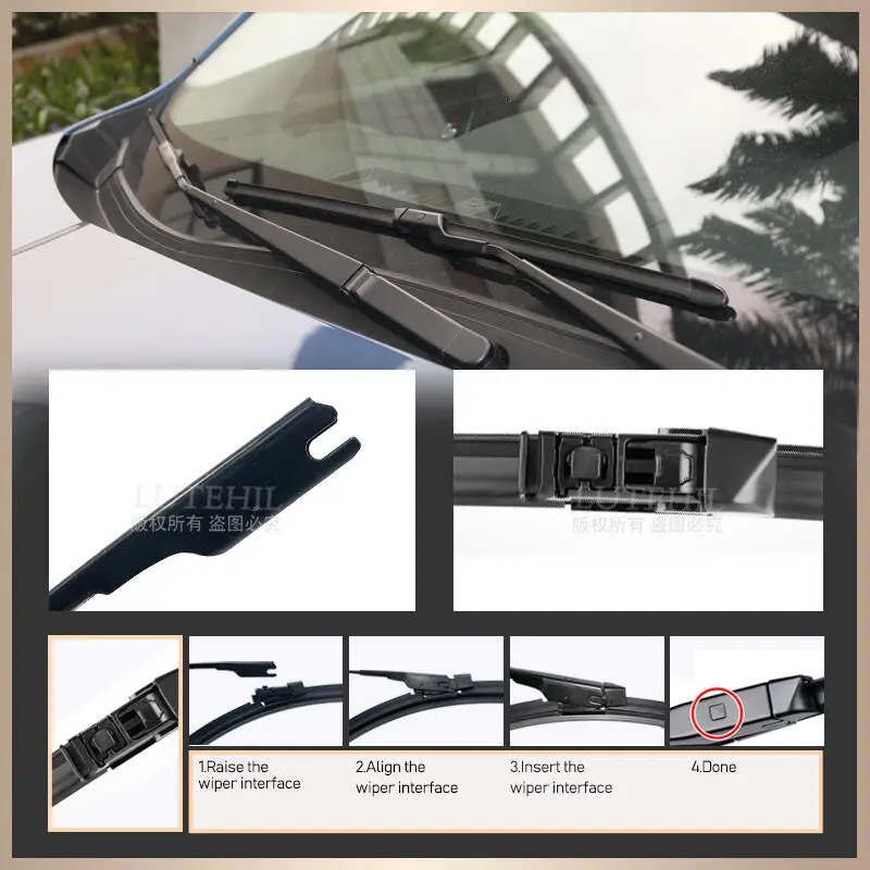 ワイパーフロント & リアワイパーブレードセットトヨタ C-HR CHR 2016-2023 2017 2018 2019 2020 2021 2022 フロントガラスフロントガラス 26 "16" 14"