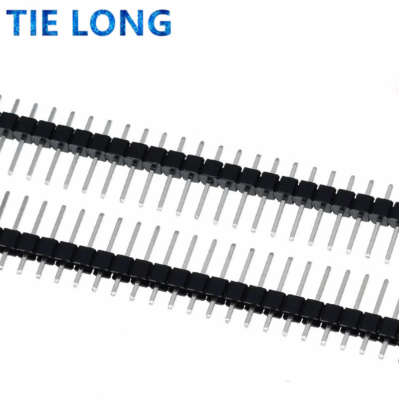 10 stücke 40 Pin 1x40 Einreihig Männlich 2,54 Zerbrechliche Pin Header Stecker Streifen für Arduino Schwarz