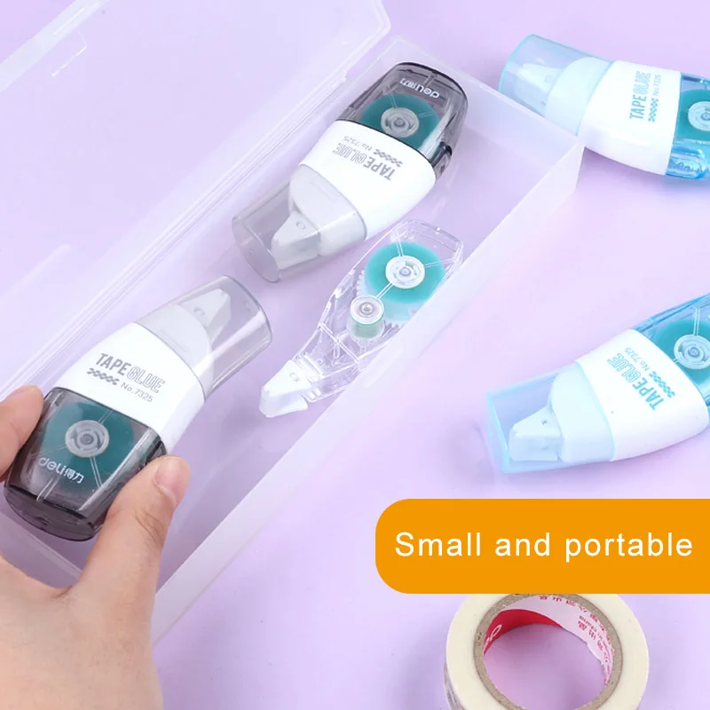 Deli 6Mm * 8M 2 Mặt Chấm Bi Cuộn Băng Keo Con Lăn Cho Trẻ Em Tự Làm Thủ Công Mỹ Nghệ Lưu Trữ Thêu Sò Giấy băng Keo Dán Tiếp Liệu
