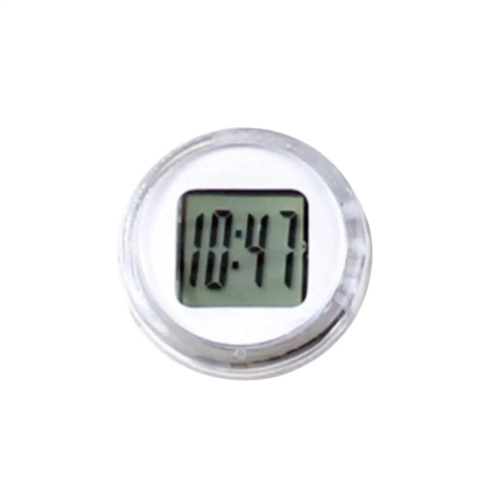 Mini reloj Universal impermeable para motocicleta y bicicleta, reloj con pantalla Digital adhesiva, decoración de oficina, accesorios interiores de automóviles