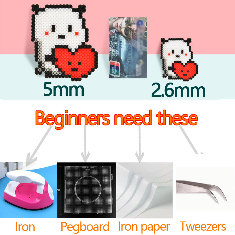1000 ピース/バッグ 2.6 ミリメートルミニハマビーズ子供パーラーヒューズビーズおもちゃ利用可能 100% 品質保証 diy のおもちゃ子供の活動鉄