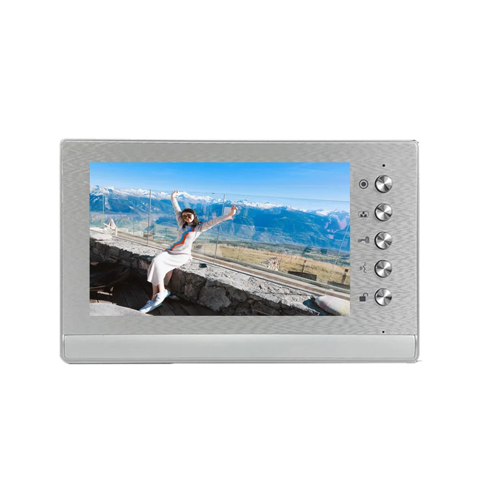 Dragonsview-sistema de intercomunicación de vídeo para el hogar, timbre de puerta con cámara, sistema múltiple de monitoreo de desbloqueo, 7"