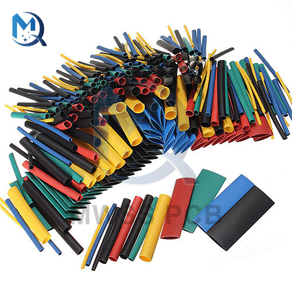 530Pcs Schrumpf Schlauch Kits Schrumpfen Assorted Polyolefin Isolierung Für Draht Sleeving Kabel 8 Größen Gemischt Farbe Auto Elektronische