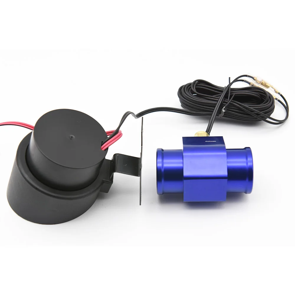 Medidor de temperatura da água do carro-10-110 celsius com sensor de tubo comum de temperatura da água 28mm 34mm adaptador 1/8npt sensor voltímetro 2 em 1