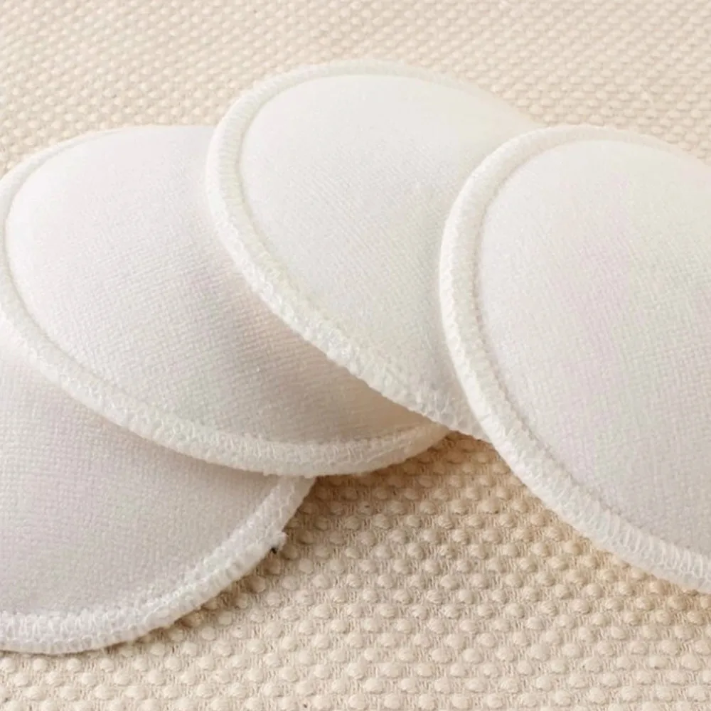 4 Pcs ใหม่ไม้ไผ่ Breast Pad พยาบาลสำหรับแม่ล้างทำความสะอาดได้กันน้ำ Feeding Pad ไม้ไผ่ Reusable