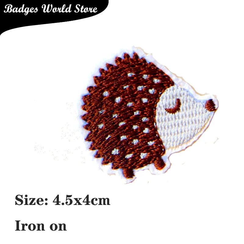 Hoạt Hình Trang Trí Dán Cường Lực Thú Nhím Gà Icon Thêu Táo Miếng Dán Cho Kawaii Quần Áo DIY Sắt Trên Các Huy Hiệu Trên Một Ba Lô