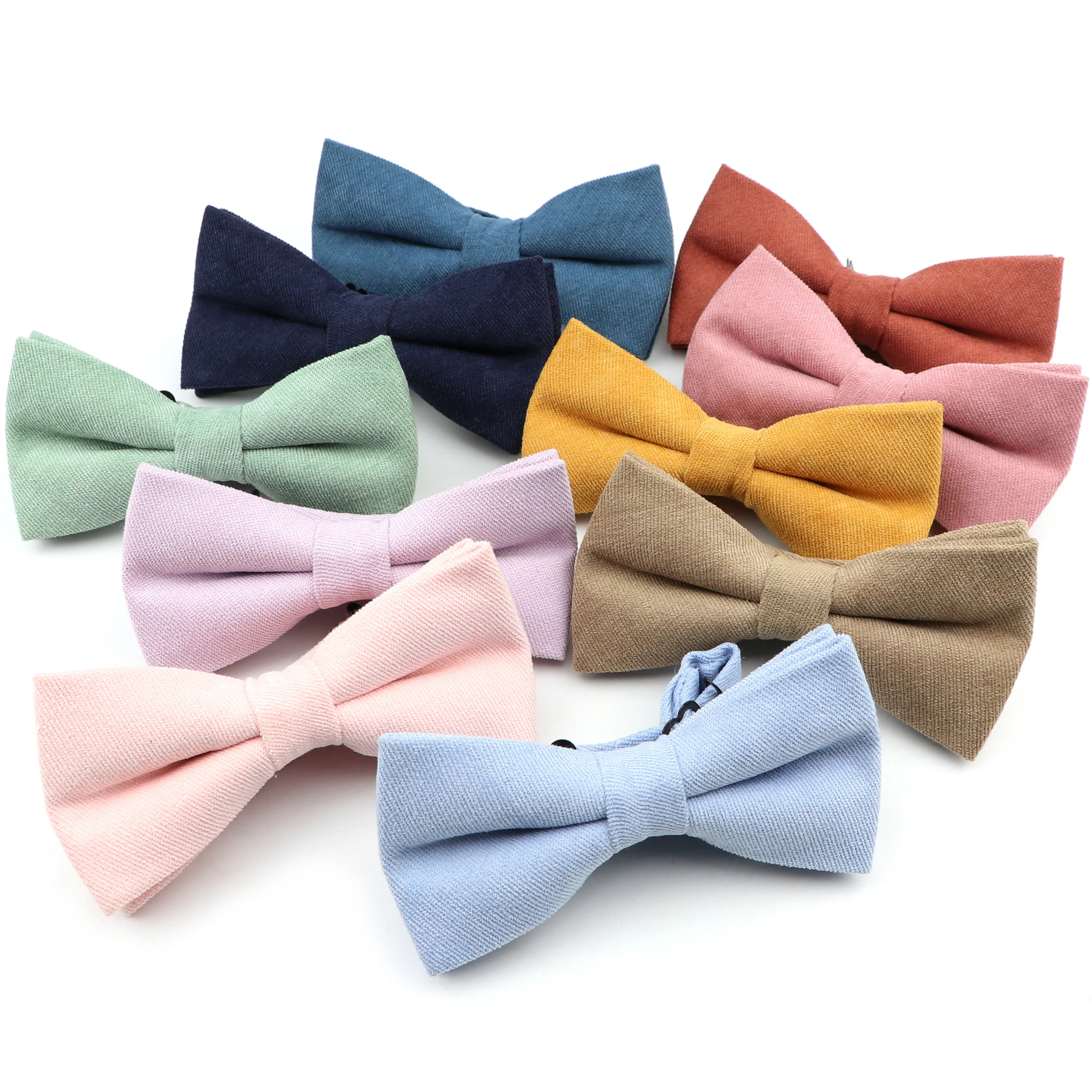 Mới Macaron Đồng Màu Áo Thắt Nơ Siêu Mềm Mại Cổ Áo Sơ Mi Bowtie Nơ Người Lớn Trẻ Em Bướm Cravats Tiệc Cưới