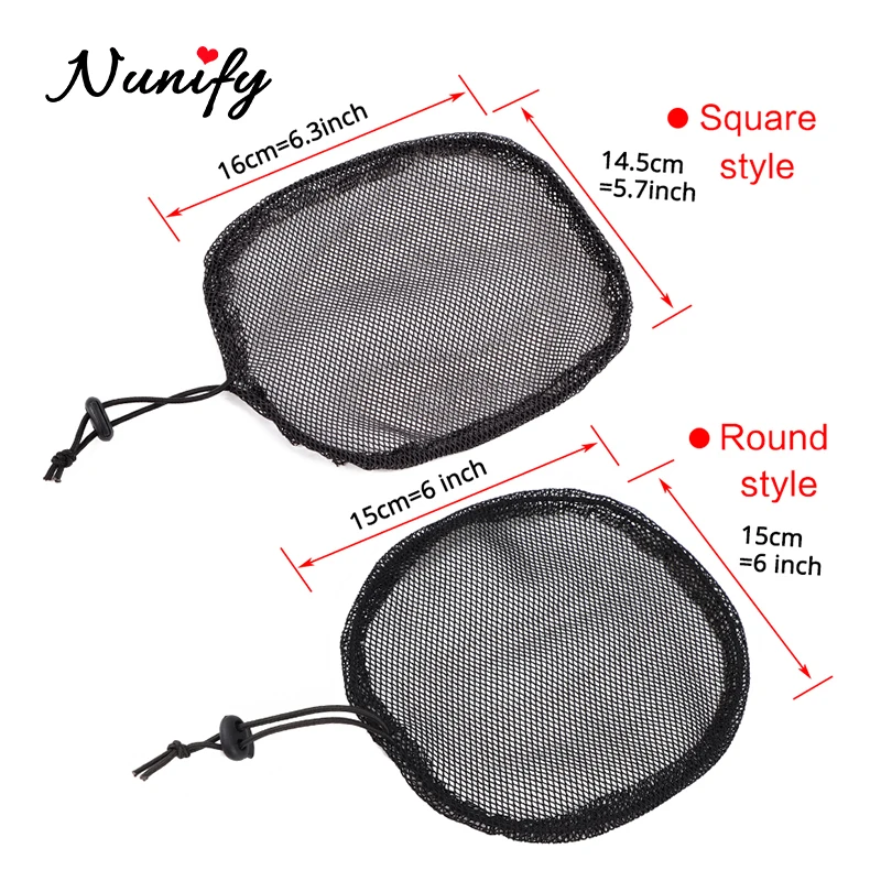 Nunify 1-5 Cái/lốc Tóc Cao Cấp Lưới Làm Tóc Đuôi Ngựa Người Phụ Nữ Xinh Đẹp Tóc Dụng Cụ Đuôi Ngựa Phi Búi Tóc Giả mũ Lưỡi Trai Hairnets