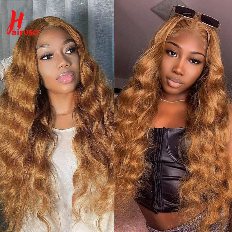 Pacotes de tecelagem de cabelo castanho HairUGo 30 # Cabelo Remy ondulado tecelagem 100% pacotes de cabelo humano 10-26" marrom # 33 extensões de cabelo humano