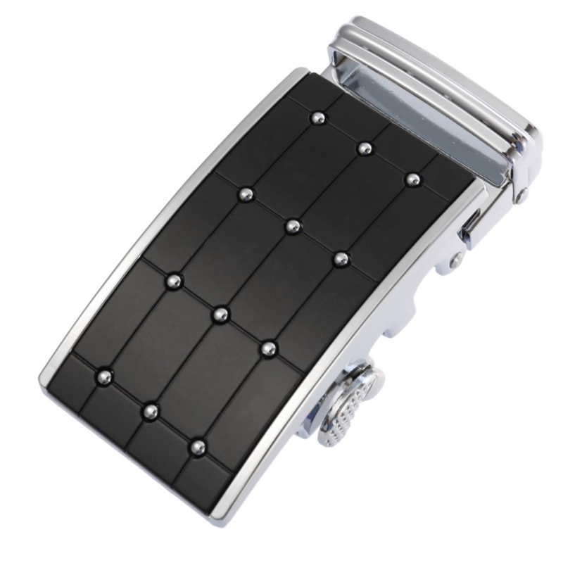 Zpxhyh fivela automática de liga, da moda para homens de negócios, fivela única de cinto de placa para 3.5cm, acessórios de vestuário masculino
