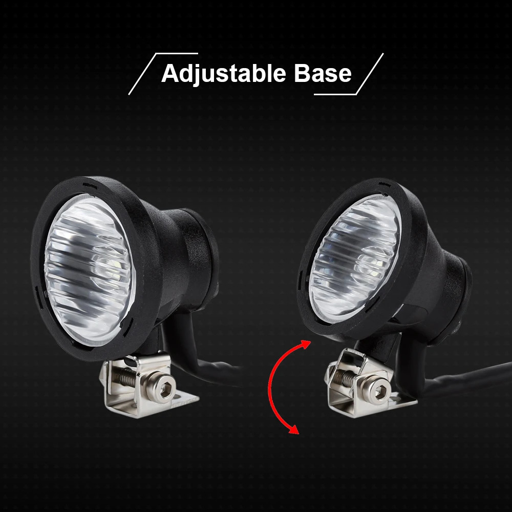 INJORA Đèn LED Sáng Đèn Pha Đèn Cho 1/10 RC Xe Bánh Xích Xe TRX4 TRX6 Trục SCX10 90046 Wraith RR10 VS4-10 Redcat gen8