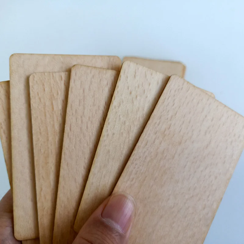 Bộ 10 Miếng Gỗ NFC Ntag213 Ntag216 RFID Beech Trống Kỹ Thuật Số Thẻ Kinh Doanh Đồ Trang Trí Chữ Khắc Laser Vật Liệu Mới