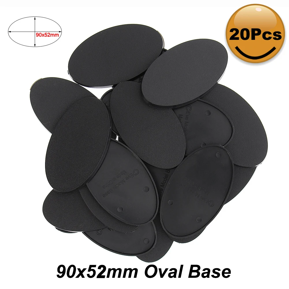 MB 20 Chiếc Hình Bầu Dục Căn Cứ 60X3 5Mm/75X4 2Mm/90X52mm Mô Hình Bầu Dục Các Căn Cứ Cho Sử Dụng Cho Trò Chơi Và trò Chơi Trên Bàn