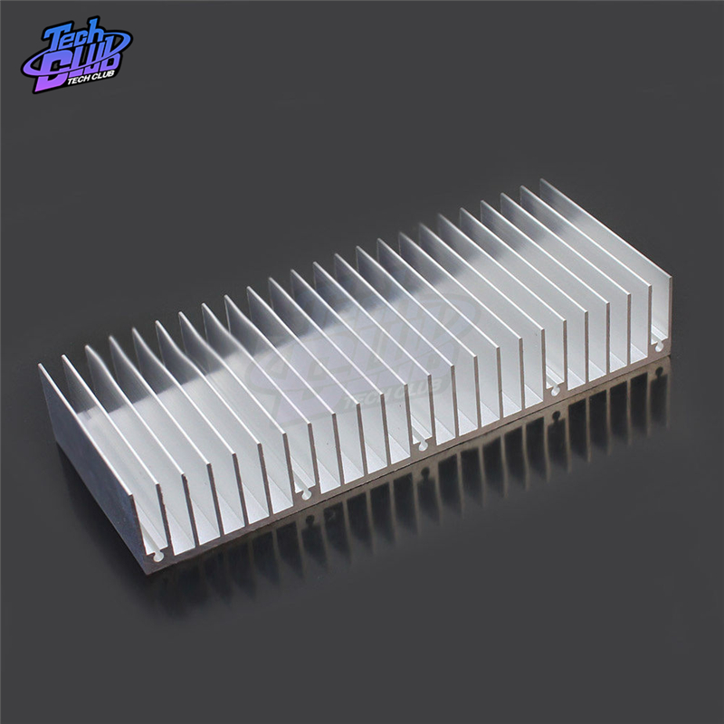 60 x 150 x 25 mm Aluminium-Kühlkörper, Kühlkörper, Heizkörper, Wärmeableitung, Kühlung für Verstärker, LED, COB, Lichtleistung, IC-Transistor