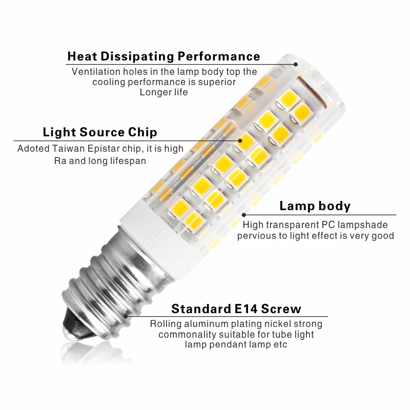 2 teile/los 3 W 4 W 5 W 7 W E14 Led-lampe Lampe 220 V-240 V Mini Mais Birne Licht 2835SMD 360 Strahl Winkel Ersetzen Halogen Kronleuchter Lichter