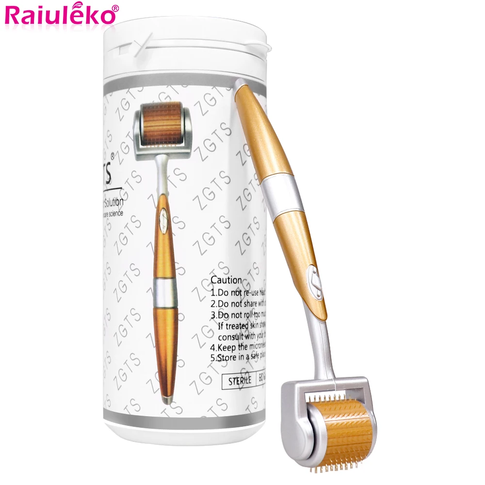 Cây Lăn Kim ZGTS 192 Titan Derma Roller Micro Kim Hệ Thống Dermaroller Mesotherapy Cho Da Mặt 0.2/0.25/0.3Mm Kim Chiều Dài mesoroller