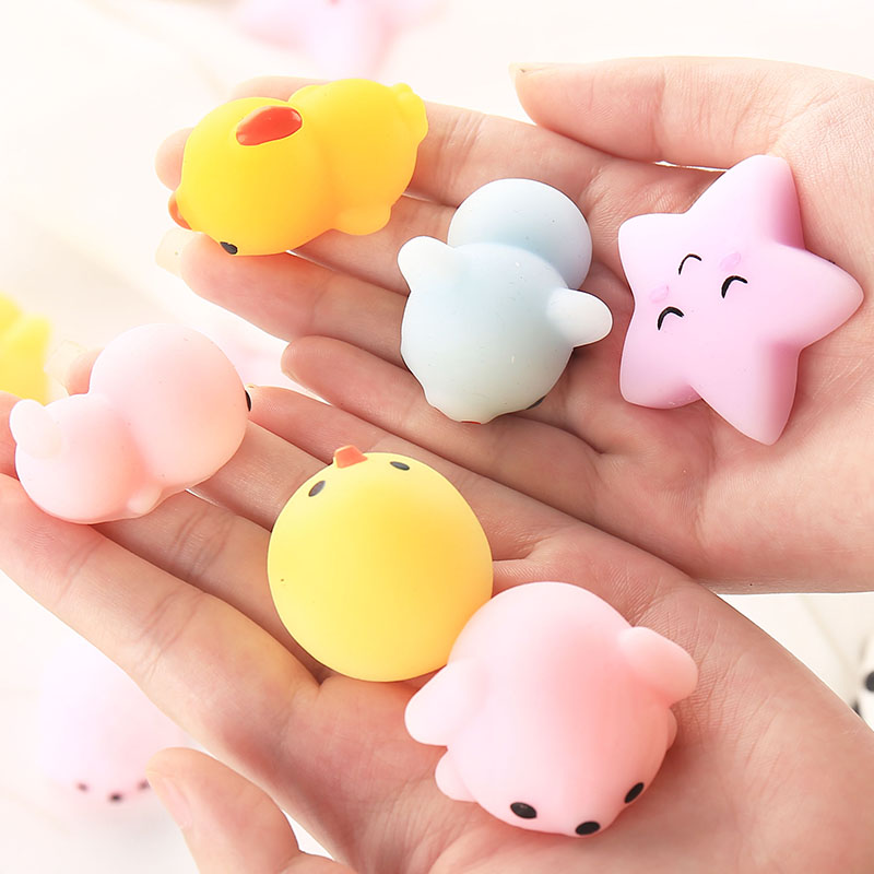 フワフワ動物抗ストレスおもちゃ粘着スクイーズおもちゃかわいい抗ストレスボール Abreact ソフト粘着ストレスリリーフ面白いおもちゃ子供のため