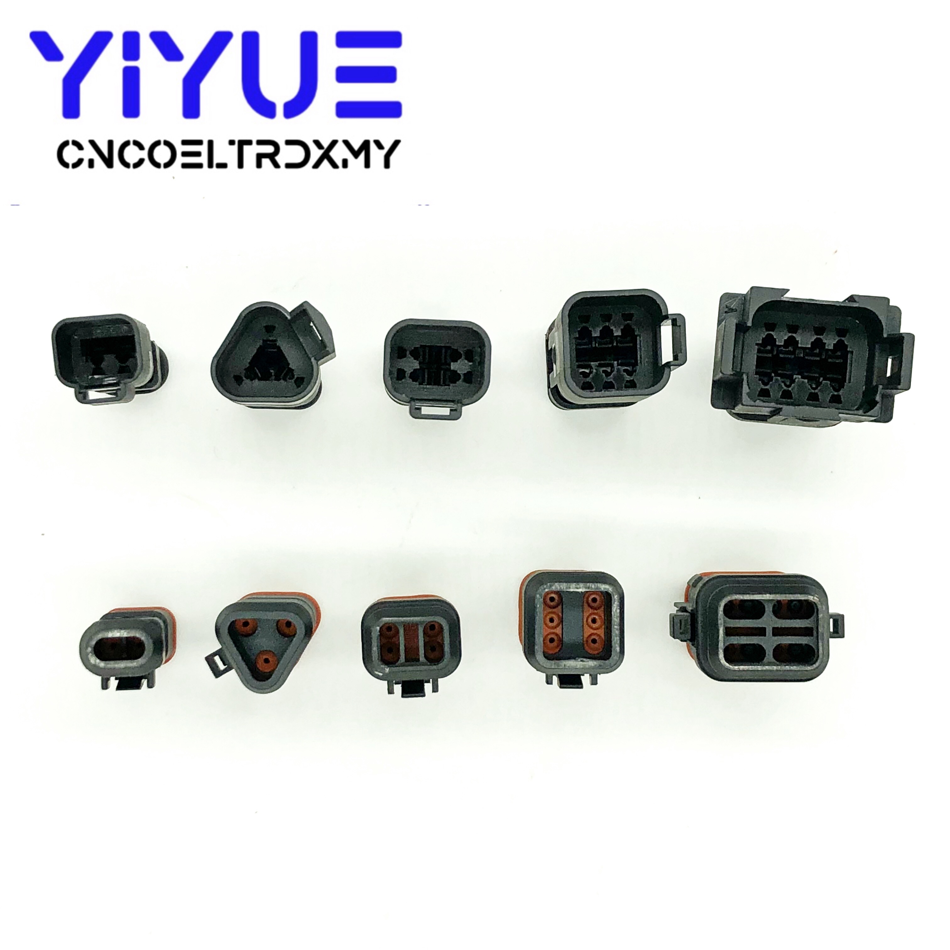 Deutdt E008 2-8P DT06-2/3/4/6/8-E008 DT04-2/3/4/6/8-E008 konektor tahan air steker tersegel otomotif dengan pin