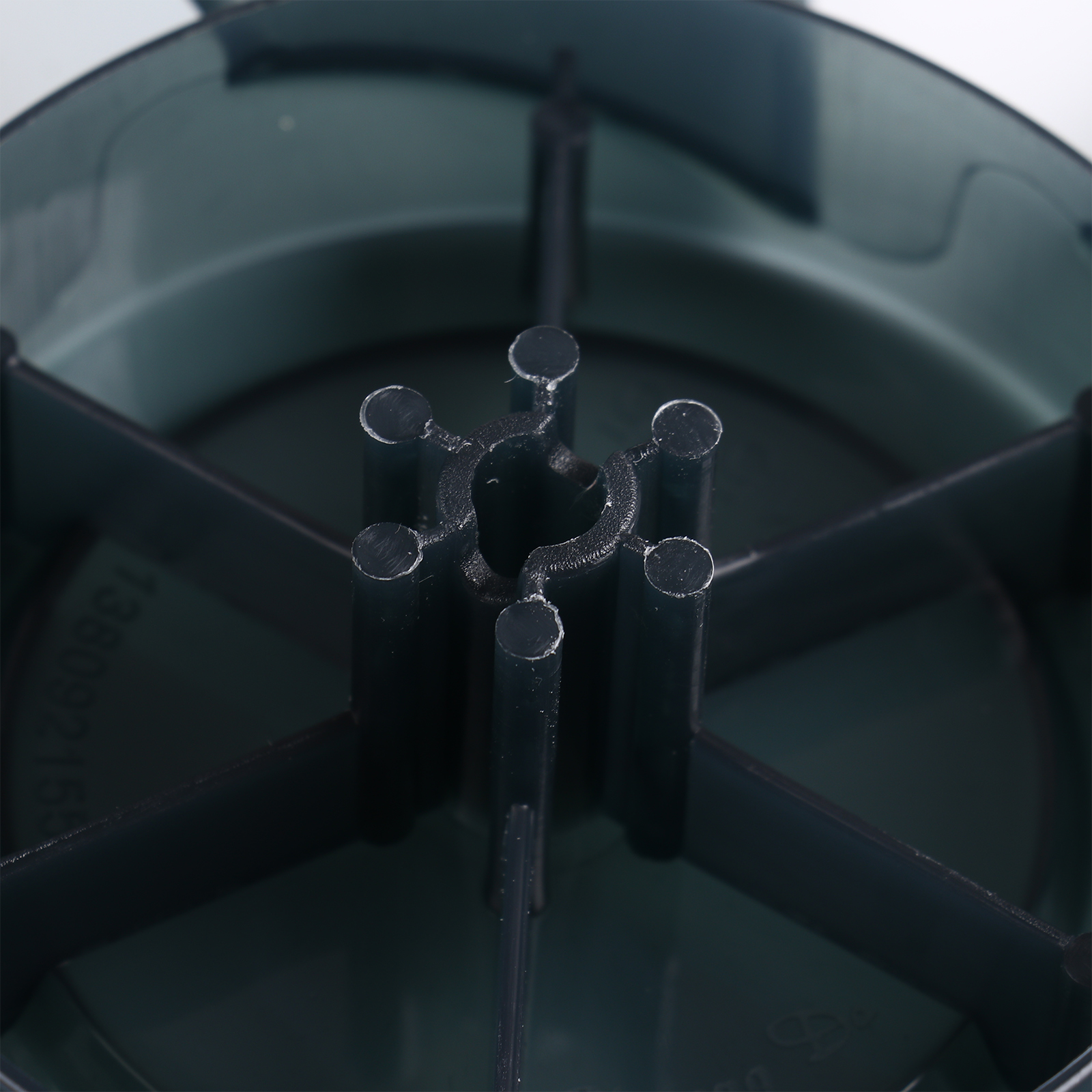 Hoja de ventilador silenciosa para el hogar, impulsor de plástico de 5 hojas con cubierta de tuerca, soporte General, accesorios de ventilación de mesa, 12/14 pulgadas