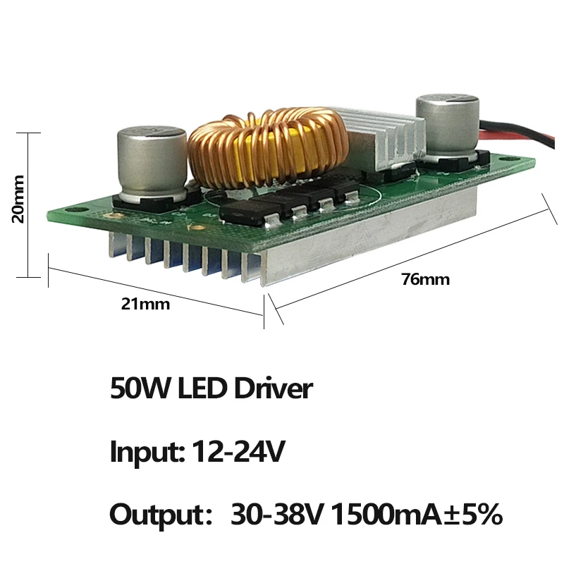 DC12V-24V Đèn Lái 10W 20W 30W Công Suất Cao 50W Driver Ban Cung Cấp Dòng Điện Không Đổi LED DIY ánh Sáng Đèn Chiếu Sáng Biến Hình