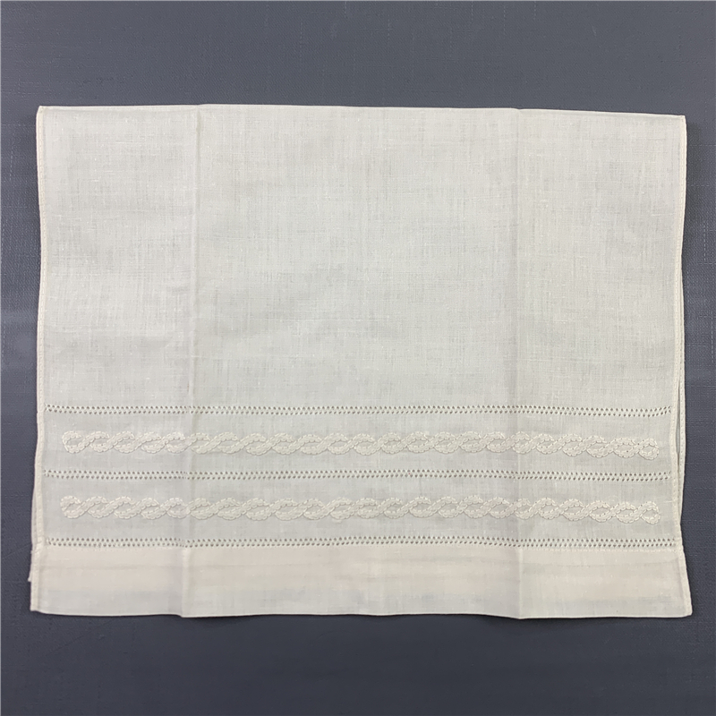 12 のセットファッションハンカチタオルエクリュリネンティータオルクリーニングクロスゲスト手皿キッチン浴室タオル 14x22-inch