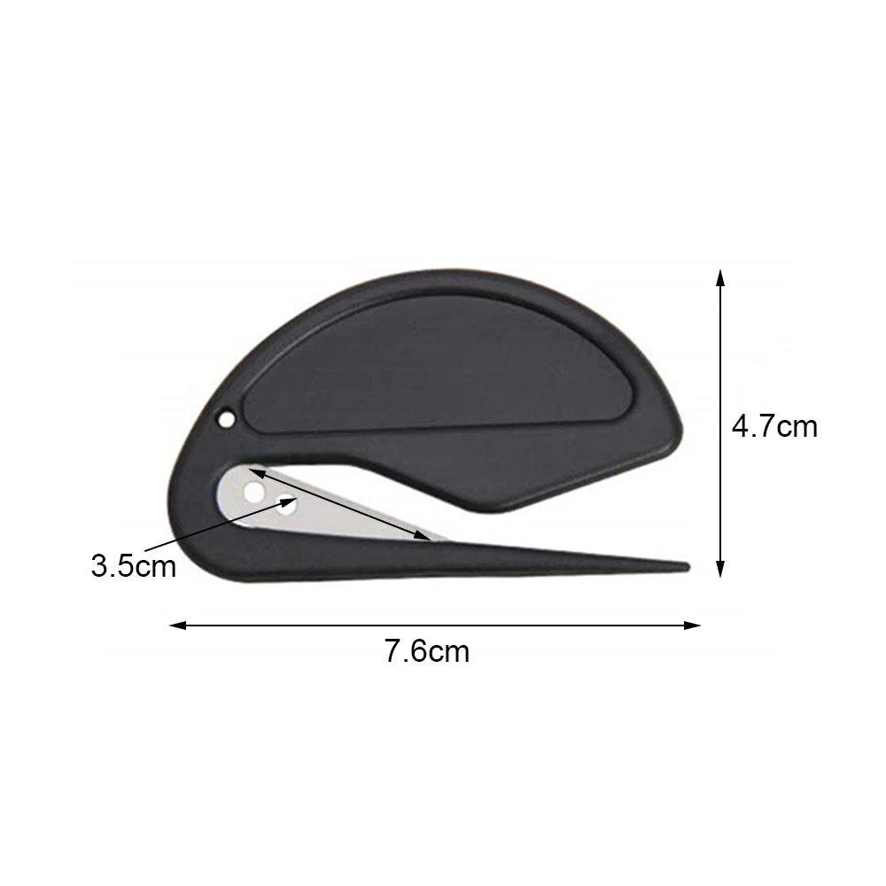 Mini Plastic Letter Opener Sharp Mail Envelope Opener Safety Papers Cutter Rope Cutter Mini Abrecartas Suitable For Public Use