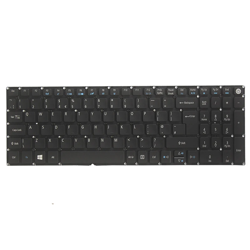 Baru Inggris Keyboard untuk Laptop ACER Aspire E5-523 E5-523G E5-553 E5-553G E5-575 E5-575G E5-575T E5-774 UK Keyboard dengan Lampu Latar