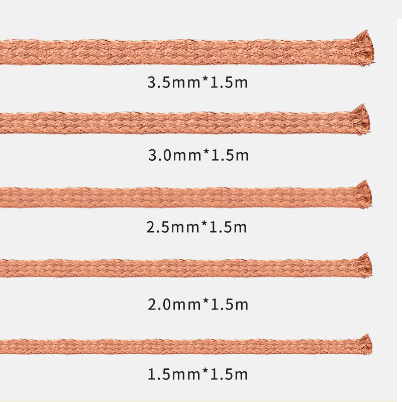 MECHANIC 1.0/1.5/2.0/2.5/3.0/3.5mm 너비 1.5M 길이 PCB BGA 용접 재 작업 도구 용 디 솔더링 브레이드 심지 솔더 리무버 와이어