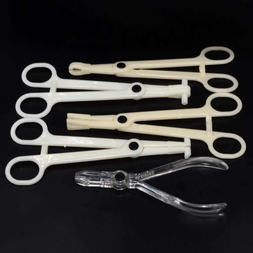 1 Máy Tính Acrylic Xuyên Kẹp Tai Môi Rốn Mũi Tròn Mở Vách Ngăn Xuyên Dụng Cụ Kìm Cộng Lực Kìm Kẹp Thường Trực Cơ Thể Trang Sức dụng Cụ