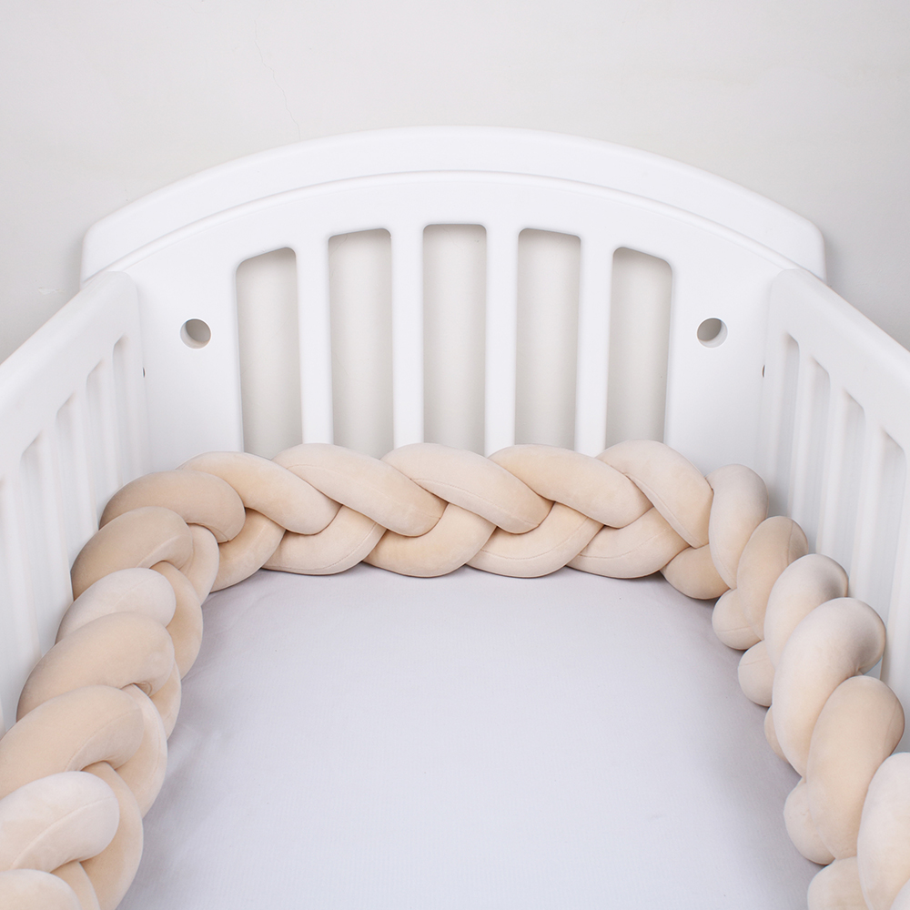 Paraurti per lettino Cuscino per culla per neonato Cuscino per nodo intrecciato Paraurti per culla Protezione per paraurti Decorazioni per la camera Tresse Tour De Lit Bebe 3M