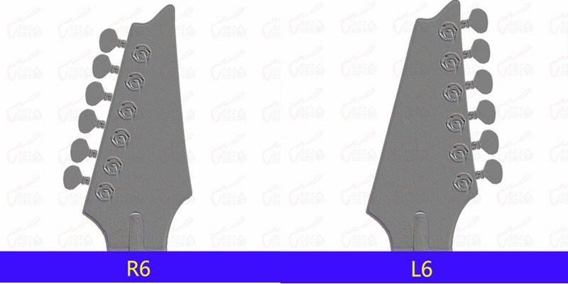 Afinadores de bloqueo de guitarra eléctrica, clavijas de afinación de cuerda, cromadas, plateadas, hechas en Corea, 1 Juego