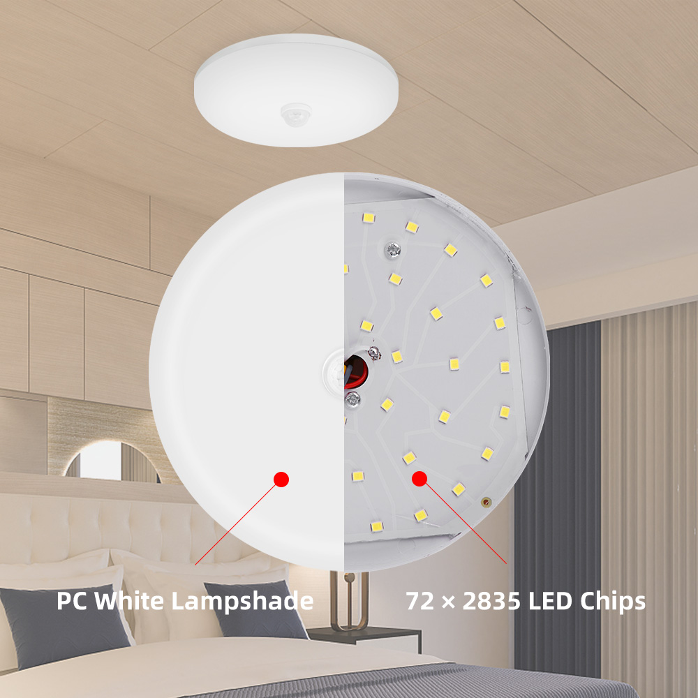 Led Ceiling Lamp PIR Motion Sensor Ceiling Night Light 15/20/30/40W 110V/220V Led Lighting Fixture For Home Room Kitchen Hallway