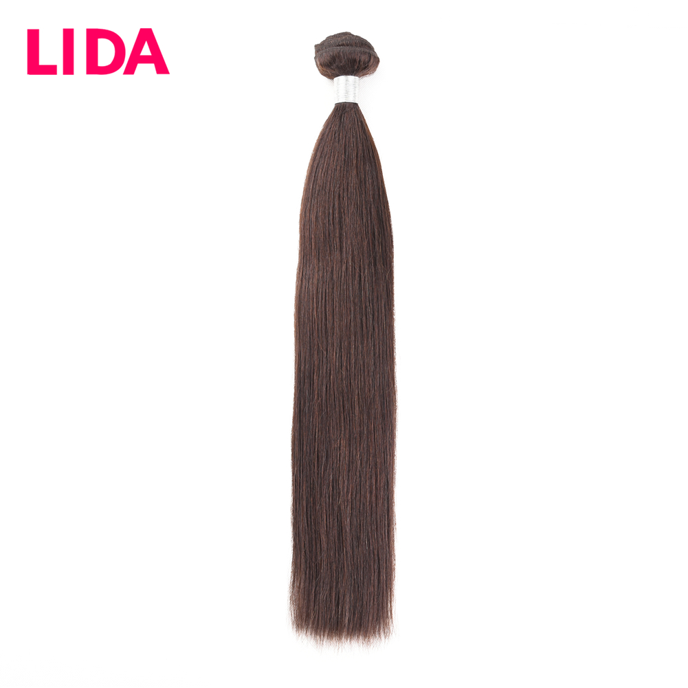 Lida chinês feixes de cabelo reto não remy extensões de cabelo humano 100 g/peça três pacotes negócio para mulher