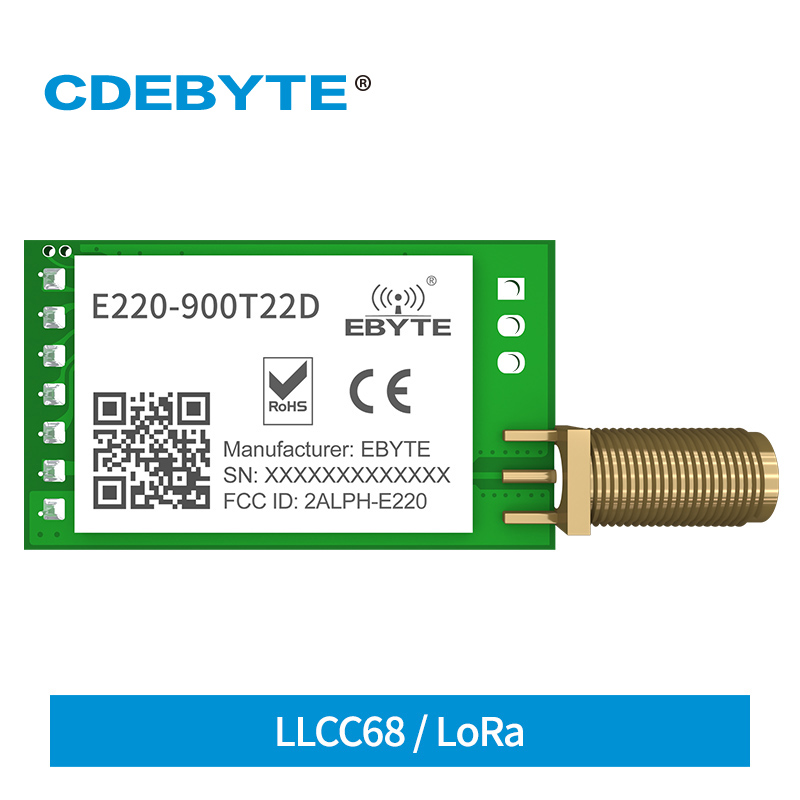 CDEBYTE LoRa LLCC68 868 MHz 915 MHz Funkmodul 22 dBm große Reichweite 5 km E220-900T22D SMA-K UART RSSI Sender Empfänger DIP IOT