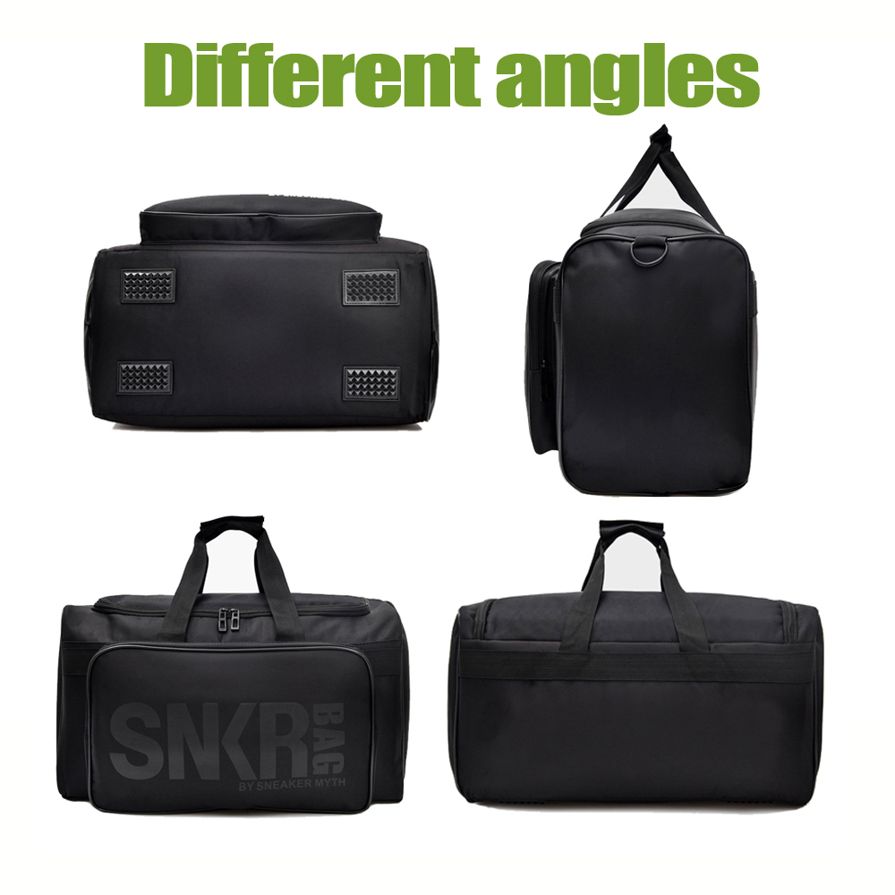 Bolsas de gimnasio de entrenamiento deportivo con múltiples compartimentos grandes, zapatillas de deporte para hombre, bolsa de gimnasio, organizador de cubos de embalaje, bolso de hombro impermeable SNKR