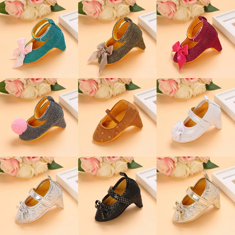 VALEN SINA-zapatos de tacón alto para niña recién nacida, zapatos de fiesta de primer cumpleaños con lazo de princesa, accesorios para fotos, 0-12M