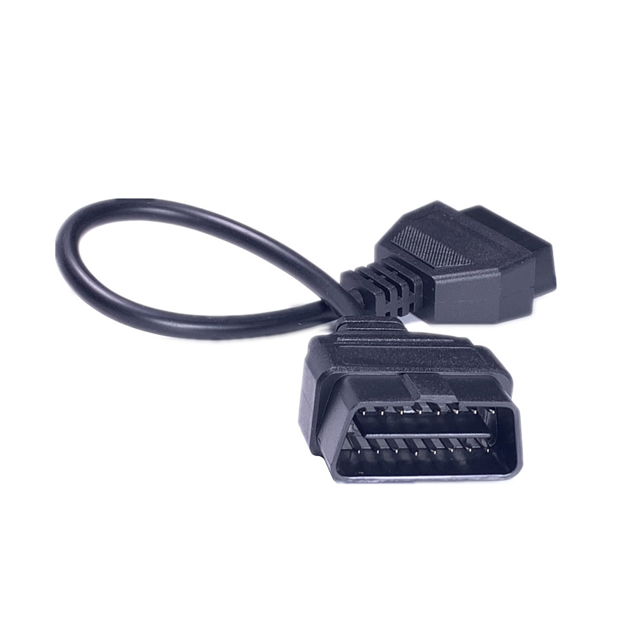 Cabo de extensão obd2 de 16 pinos, 16 pinos obdii obd 2 eobd, conector fêmea para macho de 16 pinos para ferramenta de diagnóstico de carro