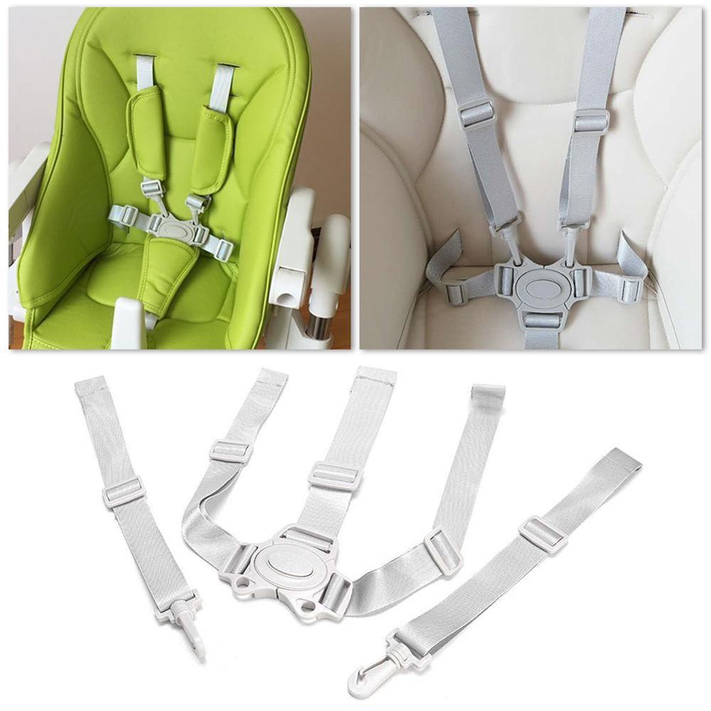 Silla de alimentación Universal para comedor de bebé, cinturón de seguridad, asiento portátil, silla para el almuerzo, cinturón de seguridad impermeable, arnés de 5 puntos de 60x60cm