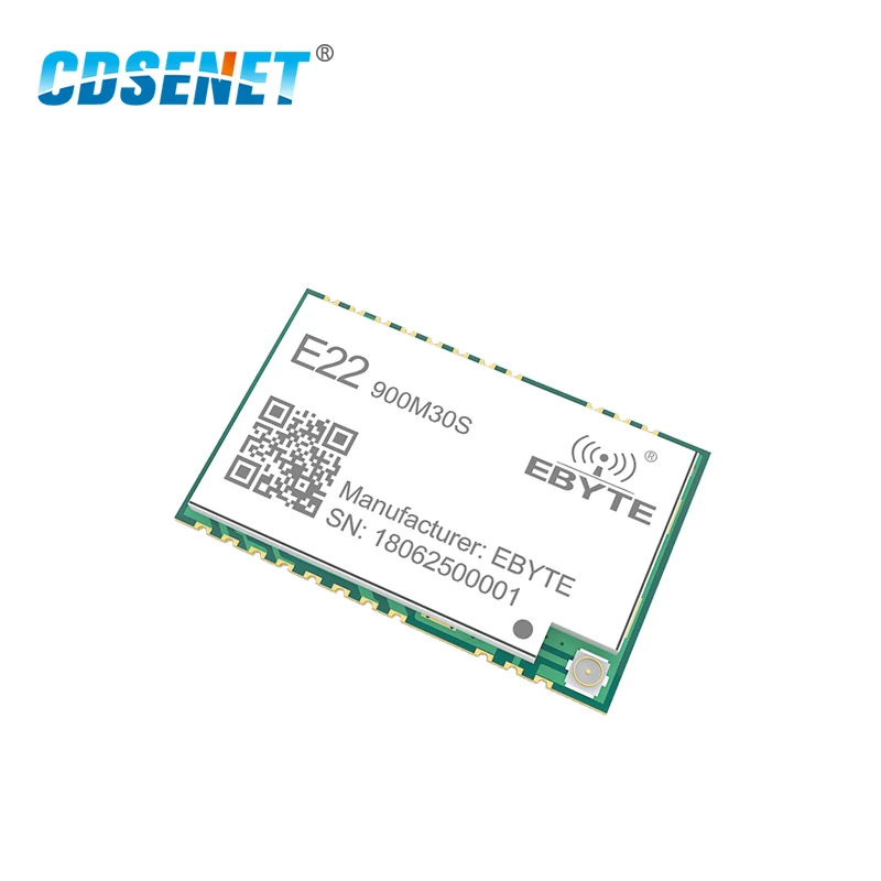 E22-900M30S sx1262 módulo lora transceptor sem fio 30dbm 915mhz smd buraco de carimbo ipex 850-930mhz tcxo rf transmissor receptor