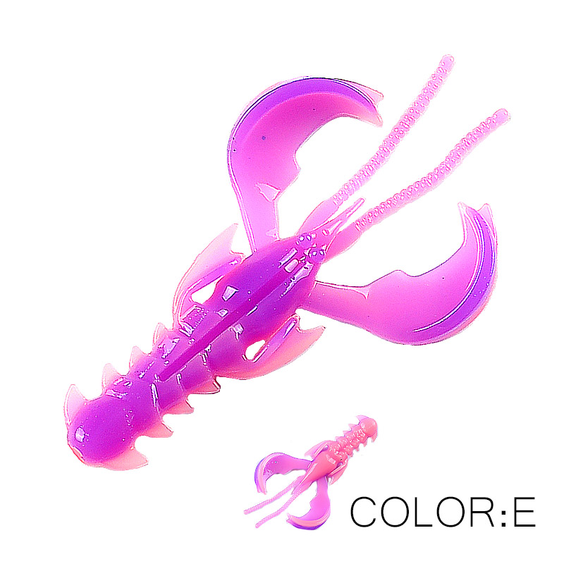 Supercontinent CRAZY 65 mm/40 mm Hummer-Weichköder, Angelköder, attraktiver Wobbler mit Garnelengeruch und Salz