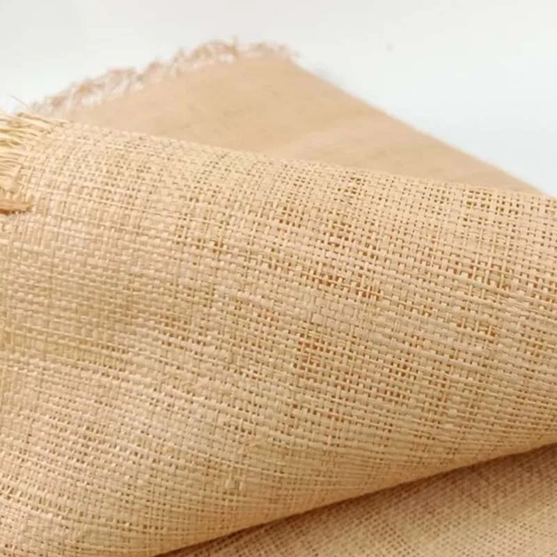 Natural Real Raffia Mat Handmade Weave Rope Rattan Material Webbing For Home Furniture Chair Table Ceiling Cabinet Decor